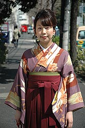 卒業式ハカマご着用のお客様です