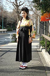 袴ご着用のお客様です