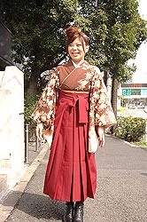 卒業式ハカマご着用のお客様です