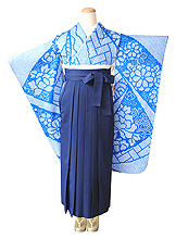 青色総絞り振袖