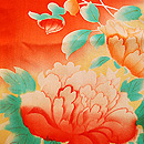 チューリップ芍薬文様祝い着