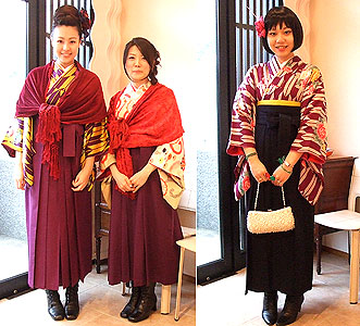 3月6日袴レンタルのお客様1