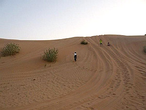 砂漠の山はジェットコースター