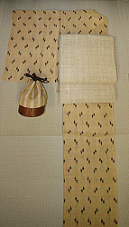 芭蕉布に麻名古屋帯