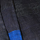 結城100寄せ裂袷　質感・風合