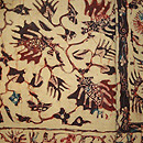 横段紬とバティック名古屋帯