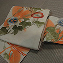 朝顔の帯と着物