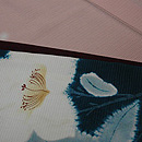 水玉柄絽小紋に白粉花図染絽名古屋帯