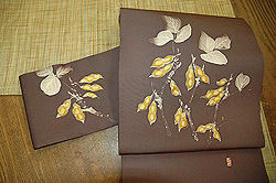 落花生名古屋帯