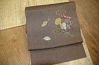 灯屋２創作きのこ名古屋帯