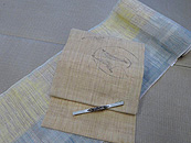 小千縮反物と海老麻名古屋帯