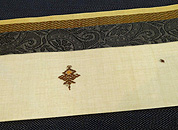 モカブラウンボーダーサリー帯