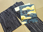 粋紗単衣に秋草名古屋帯