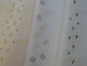 ビーズ刺繍半衿