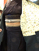 深緑無地道中着