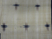 流水紋用宮古上布に芭蕉布半幅帯