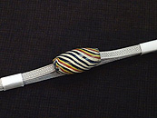 微塵格子にトンボ玉