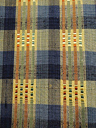 鳥巣水子作・縦紋織りの紬袷