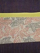 縞結城紬、浦野蝶文様絣帯