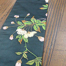 枝桜と鳥達の図刺繍名古屋帯