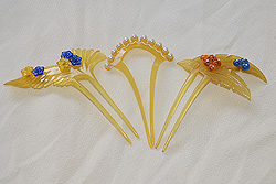 夏らしい髪飾り