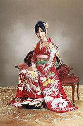 振袖姿のお嬢様