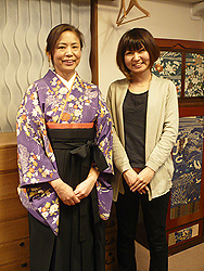 門出を送る袴姿