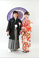 二組の記念写真