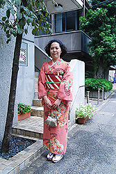 夏小紋でパーティーへ！