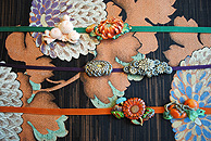 帯留で秋らしさをプラス