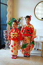 七五三のお着付け風景