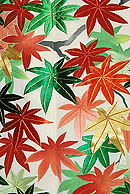 青紅紅葉の図錦紗縮緬振袖