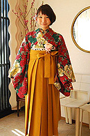 刺繍半衿をコーディネート