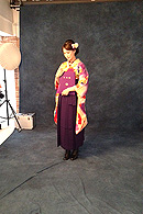 スタジオでの撮影