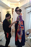 スタジオでの撮影