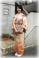 アンティーク訪問着の素敵な着こなし