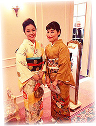 仲良しご姉妹のアンティーク着物☆