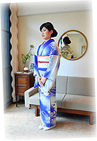 季節感溢れる単衣の訪問着