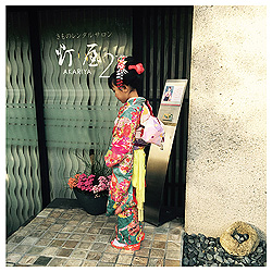 日本髪の七五三