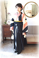 卒業式袴☆モダンスストライプ