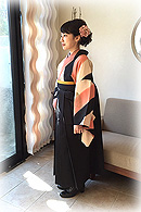 卒業式袴☆モダンスストライプ