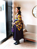 クラシカルな女学生風！矢羽根文様の袴