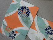 江戸裂朝顔文様絽名古屋帯　43,200円