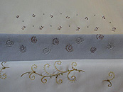 ビーズ刺繍半衿