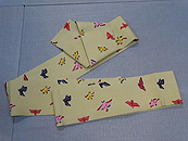 浦野理一 クリーム地千鳥の半幅帯