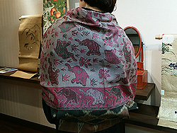 象柄カシミールショール