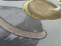 鈴の染め開き名古屋帯