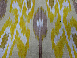 ウズベキスタン・アドラス羽織（イエロー）