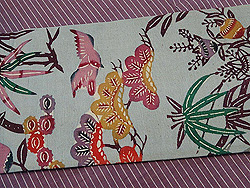 松竹梅に千鳥本紅型帯