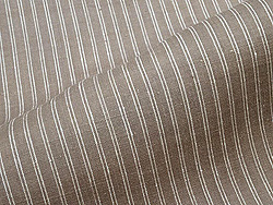 芝翫茶の縞結城紬